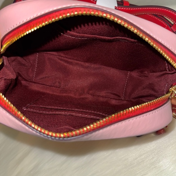 Coach Mini Jamie Camera Bag With Heart Cherry Print - Picture 7 of 12